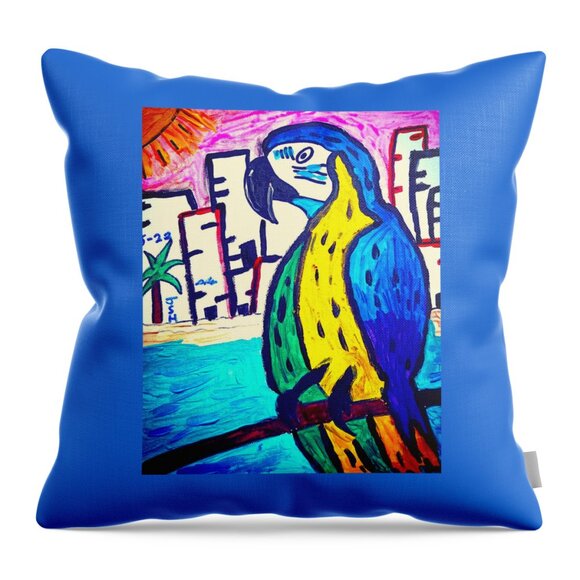 "TIFFANY AFTER HER FLIGHT" - PILLOW- BY JONATHAN SAMMUEL HARROLD - Picture 2 of 2